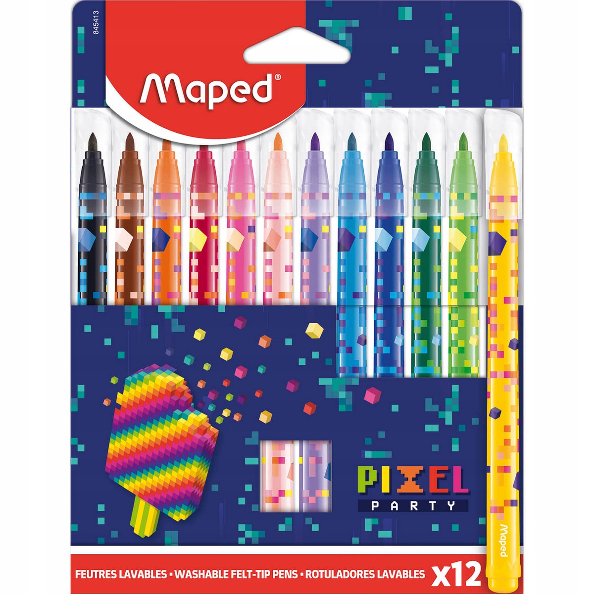 Pisaki flamastry MAPED COLORPEPS PIXEL 12 kolorów w etui kartonowym