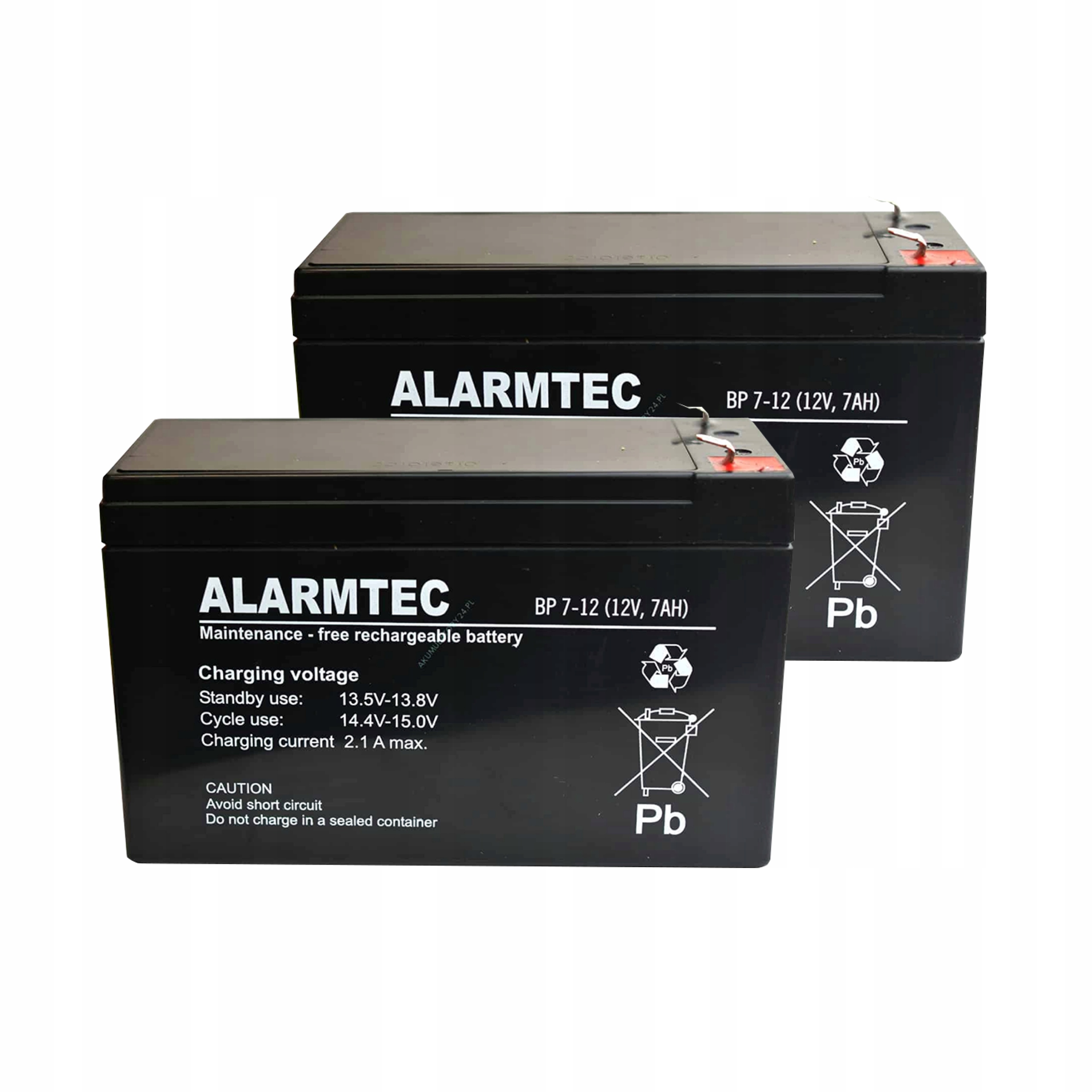 Bp 7-12 Akumulator 7Ah/12V Alarmtec/bp Do Kas Fiskalnych (zestaw 2 sztuki)