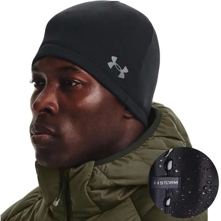 Czapka Zimowa Under Armour Termoaktywna Męska Czarna Na Zime Storm Uni Pro
