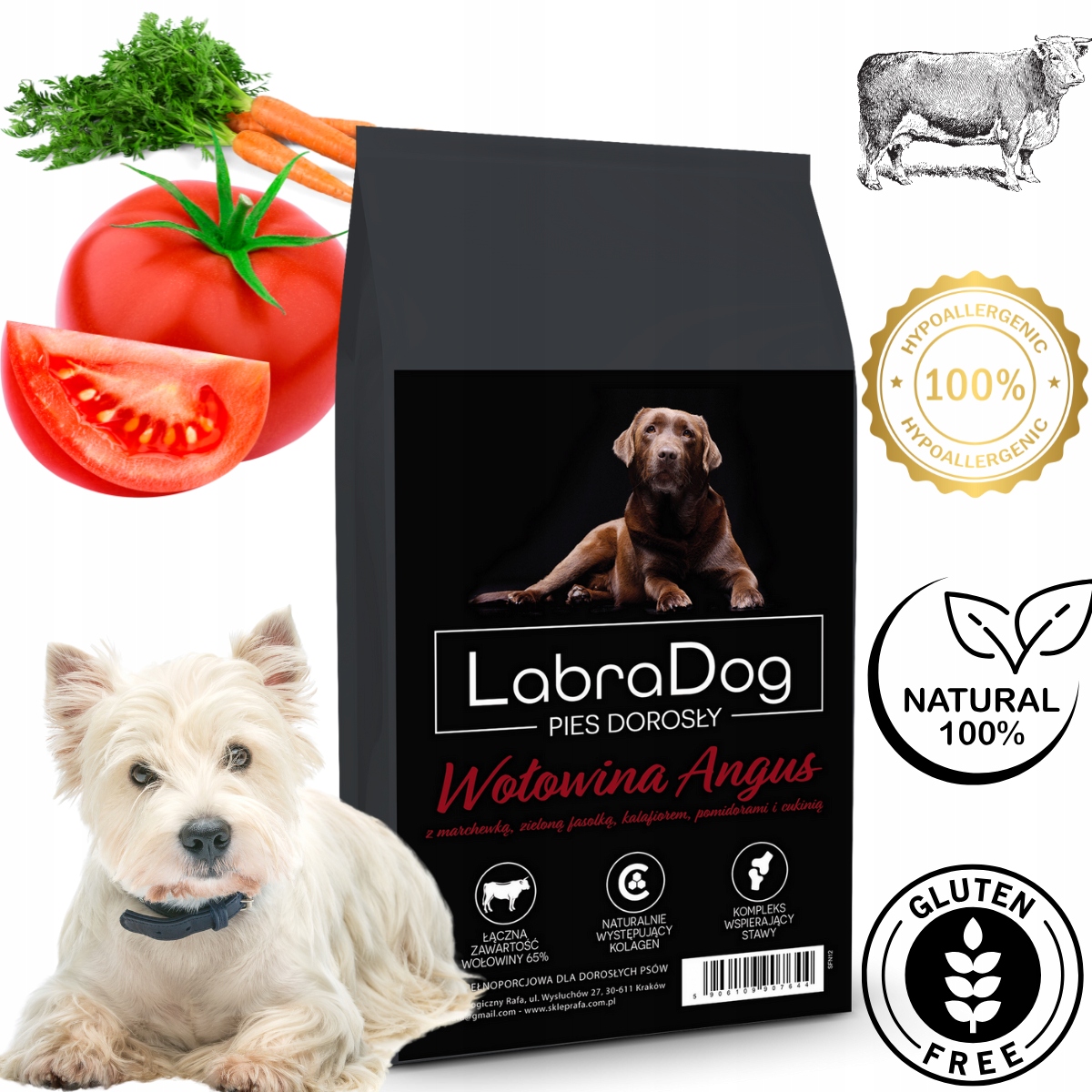 LabraDog Superfood Hypoalergenní hovězí maso Citlivý na skvrny 2kg