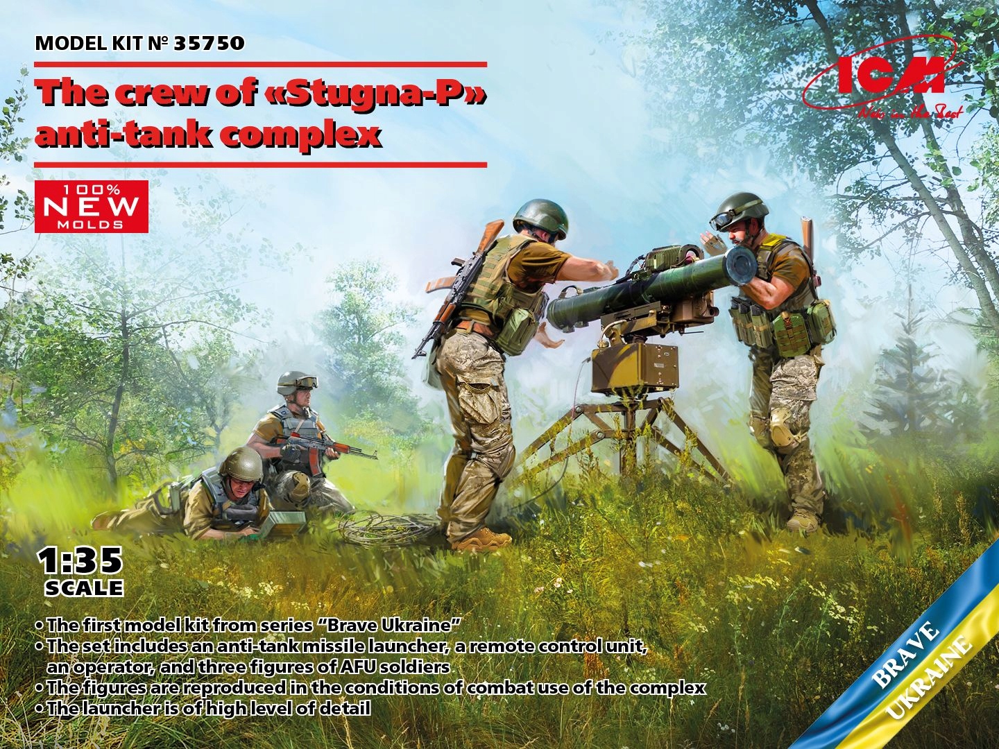Posádka protitankové sady Stugna-P 1:35 ICM 35750