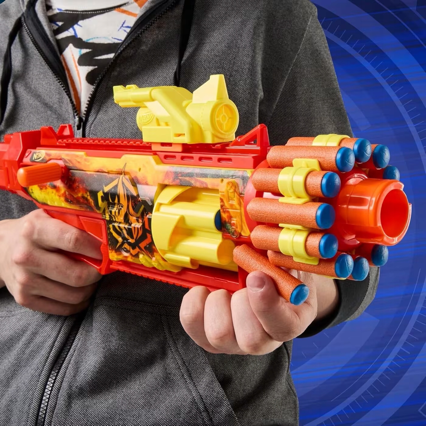 NERF Loadout Flarefusion Blaster + 18 pijlen N1 merk Hasbro