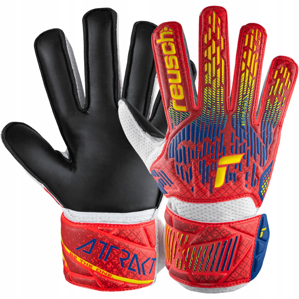 Rękawice bramkarskie Reusch Attrakt Solid Junior rozmiar 6 model Hiszpania