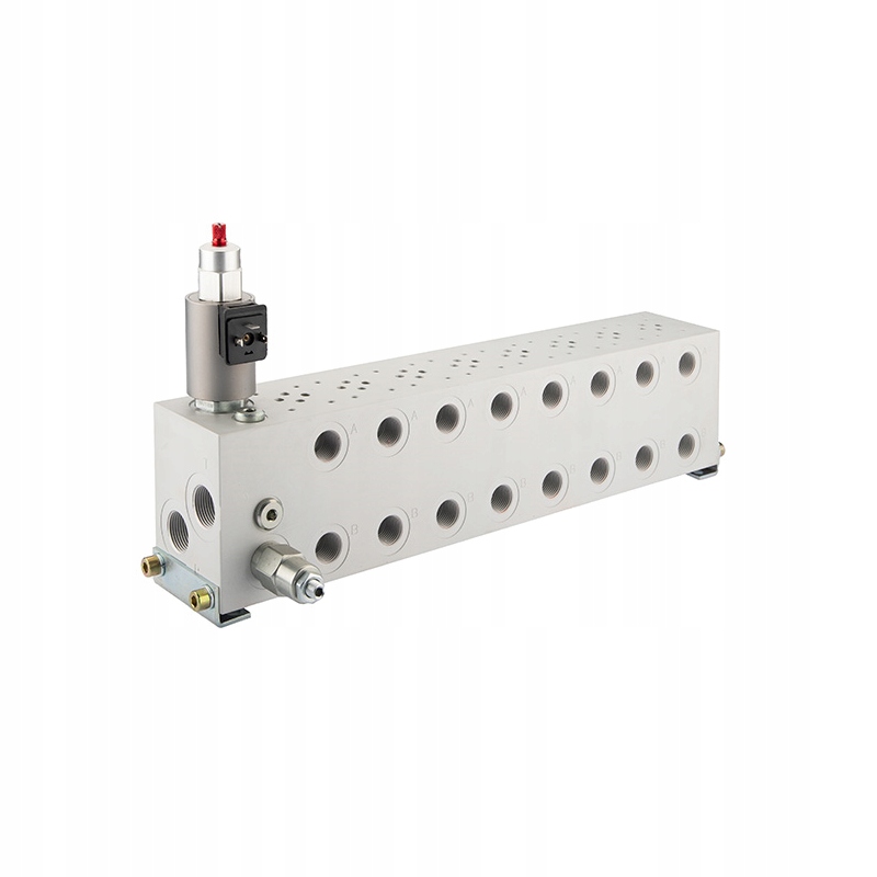 Připojovací deska ventilového bloku s regulátorem průtoku 8 sekcí