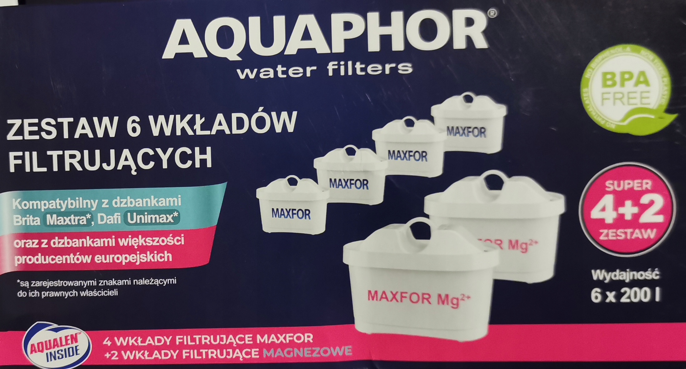 

Wkład filtrujący Aquaphor Maxfor B25 Mg 6 szt.