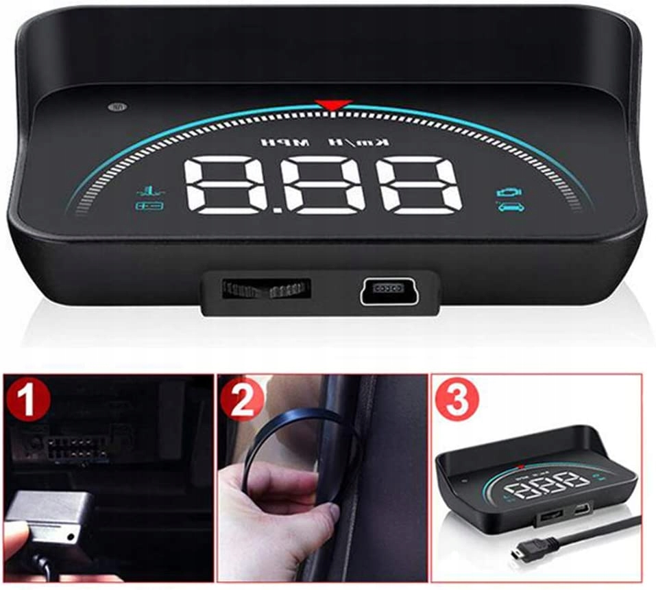 Jason202304030004 - M8 HUD Head Up дисплей OBD2 EOBD спідометр