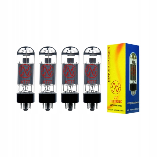 Výkonová pentoda KT77 Jj Electronic – 4 ks – vybraný čtverec