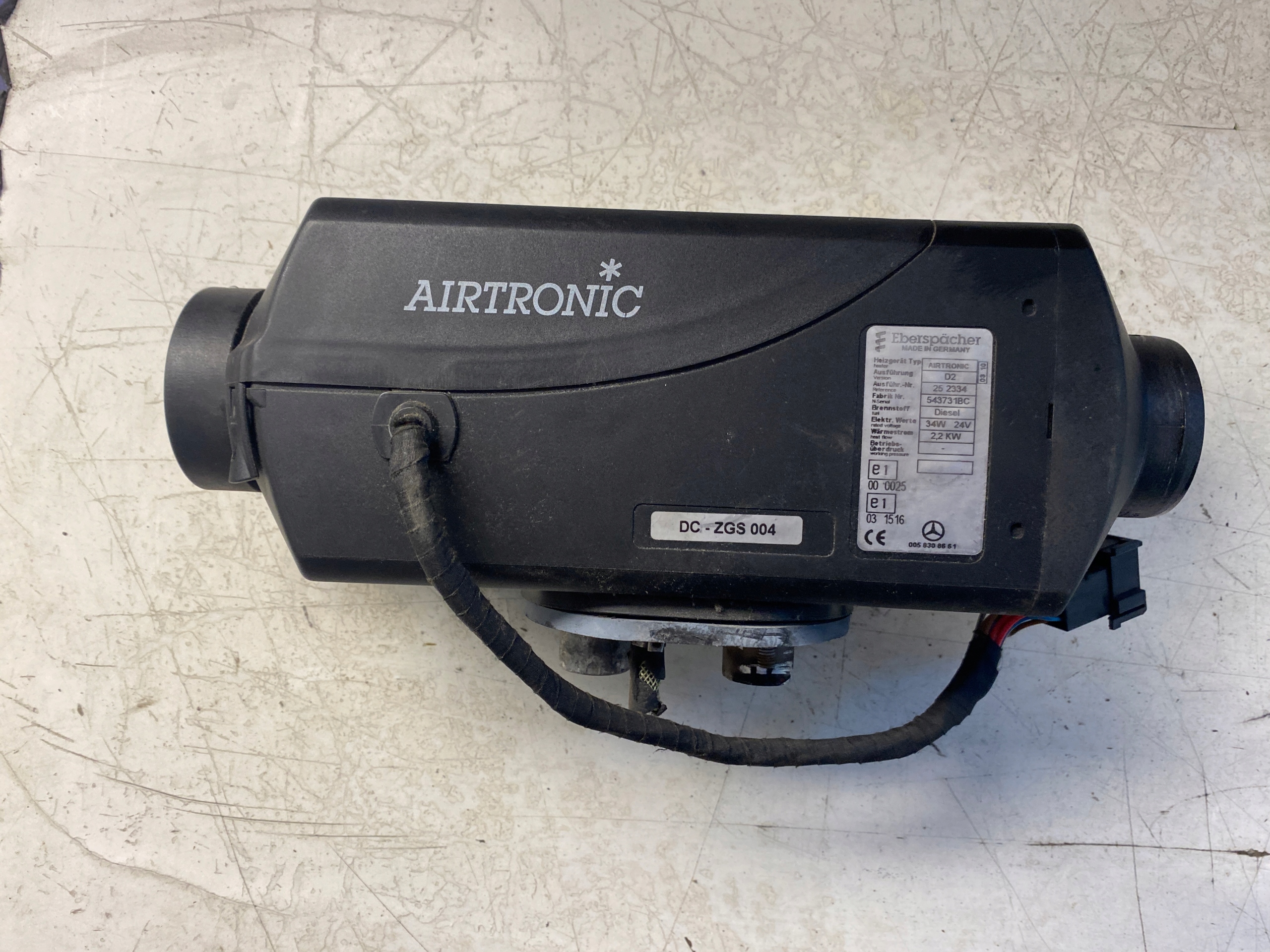 A005830866 - MERCEDES ATEGO WEBASTO сухий A0058308661 24V