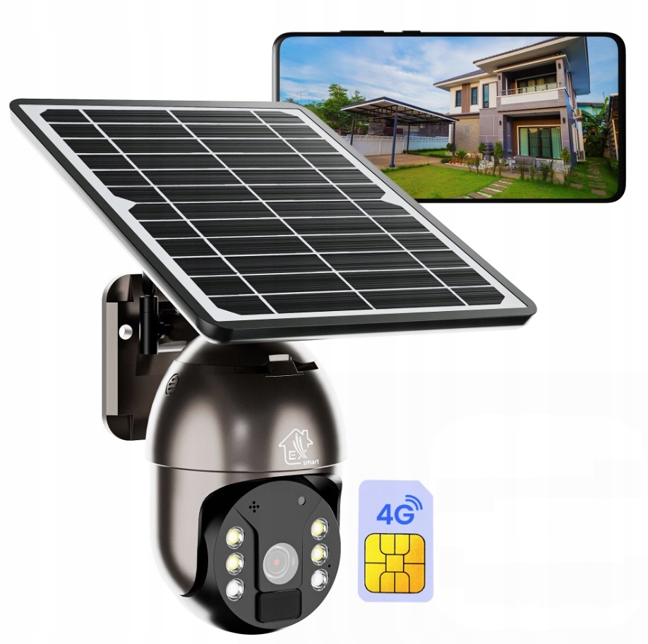 

Obrotowa kamera Mystic +solar Tuya Na Karte Sim 4G