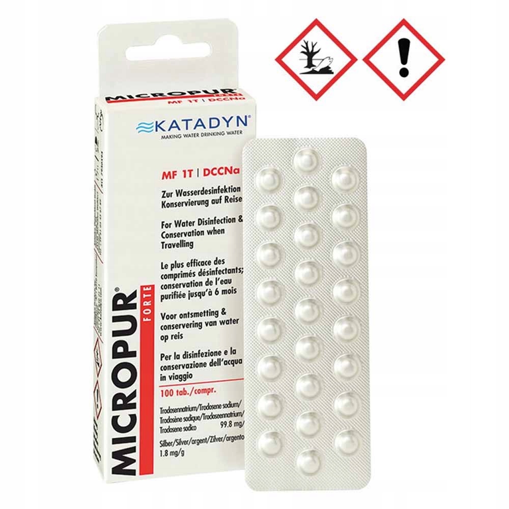 Tabletki do uzdatniania wody Micropur Forte 100 sztuk