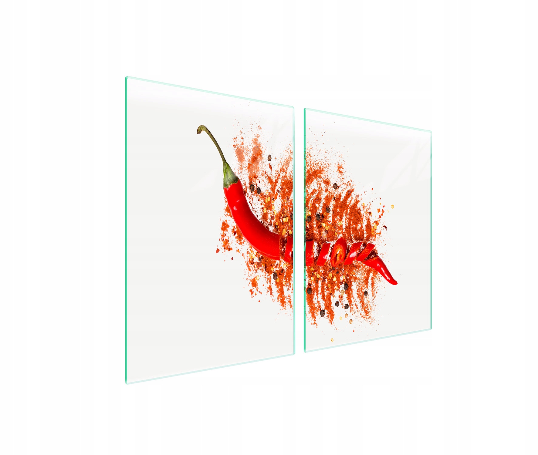 Ochranná Skleněná Deska Do Kuchyně 2x45x52 Chilli Tvrzené Sklo