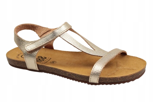 Sandály Hee 25035 Zlaté vel. 37 Měkké kožené