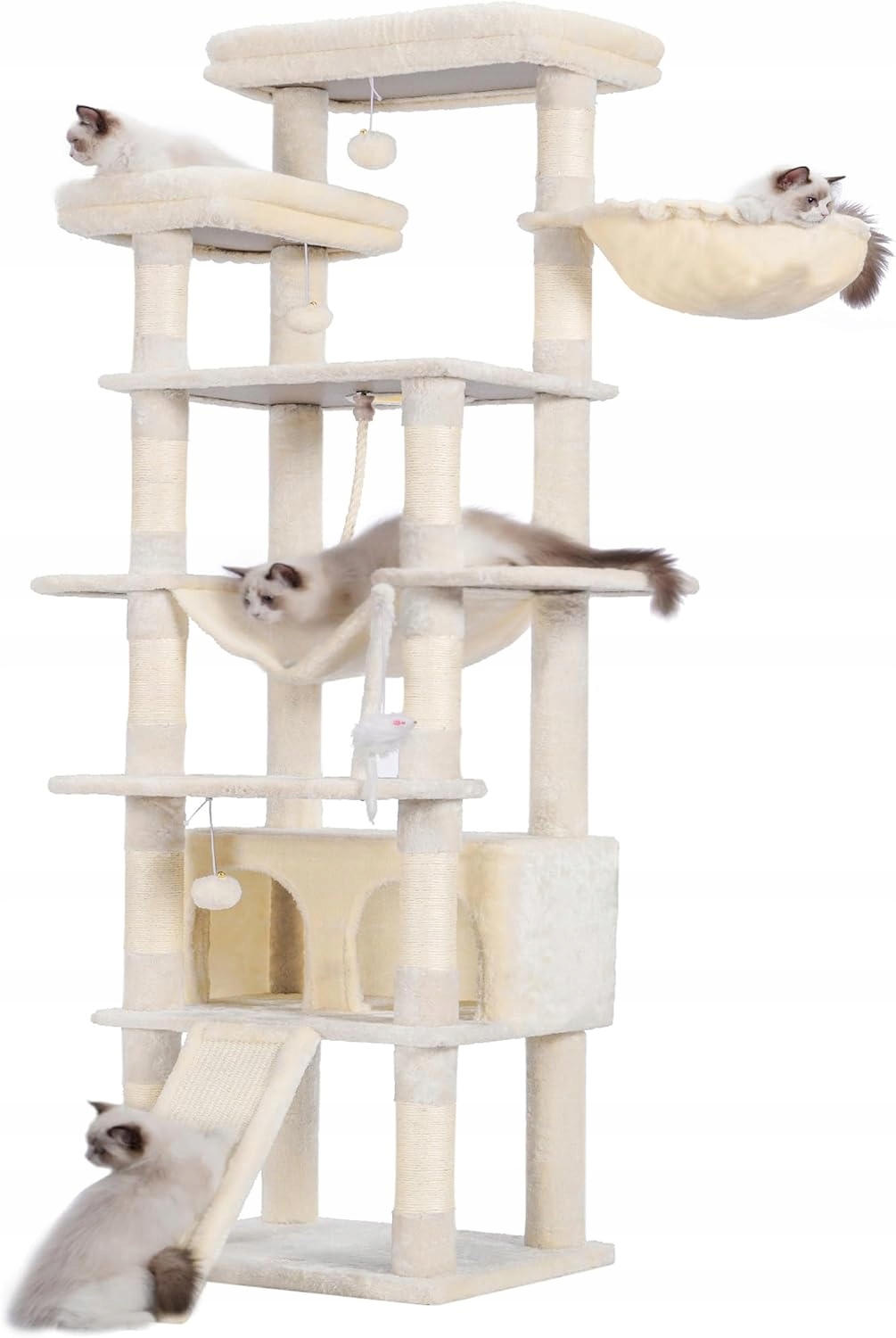 Heybly drapak dla kota 200cm hamaki jaskinia, wspinaczka, zabawki