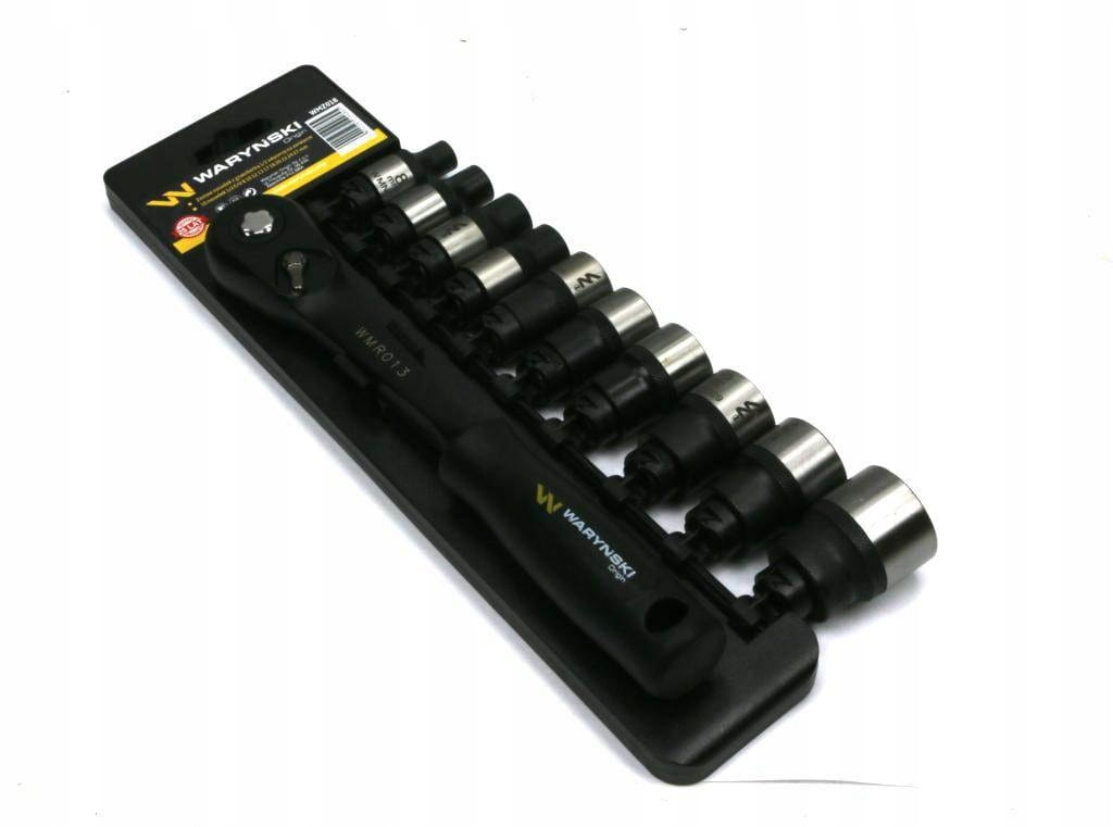 Sada L nástavcov 1/2 s račňou 8 10 12 13 17 18 20 22 24 27 mm 11 ks War