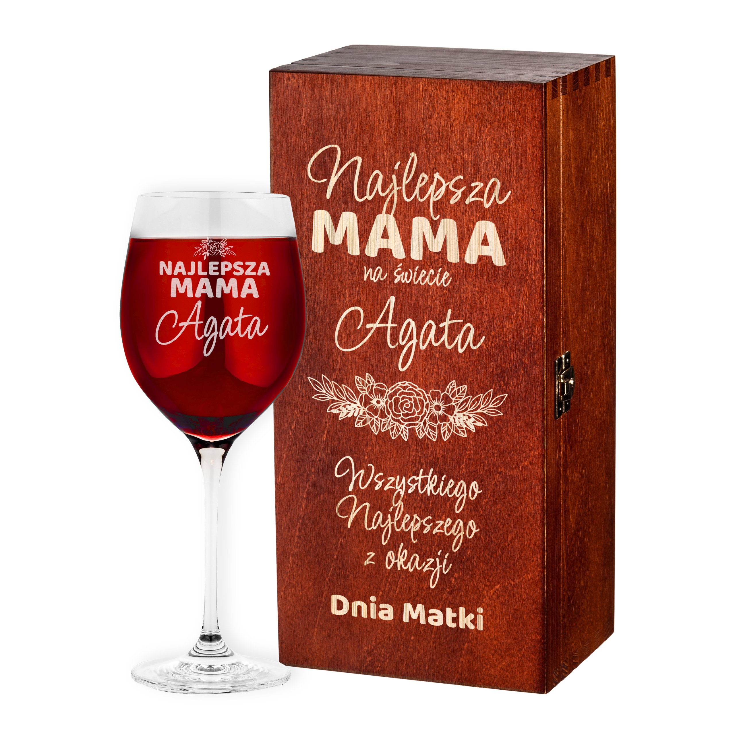 

Na Dzień Matki Kieliszek Do Wina Skrzynka