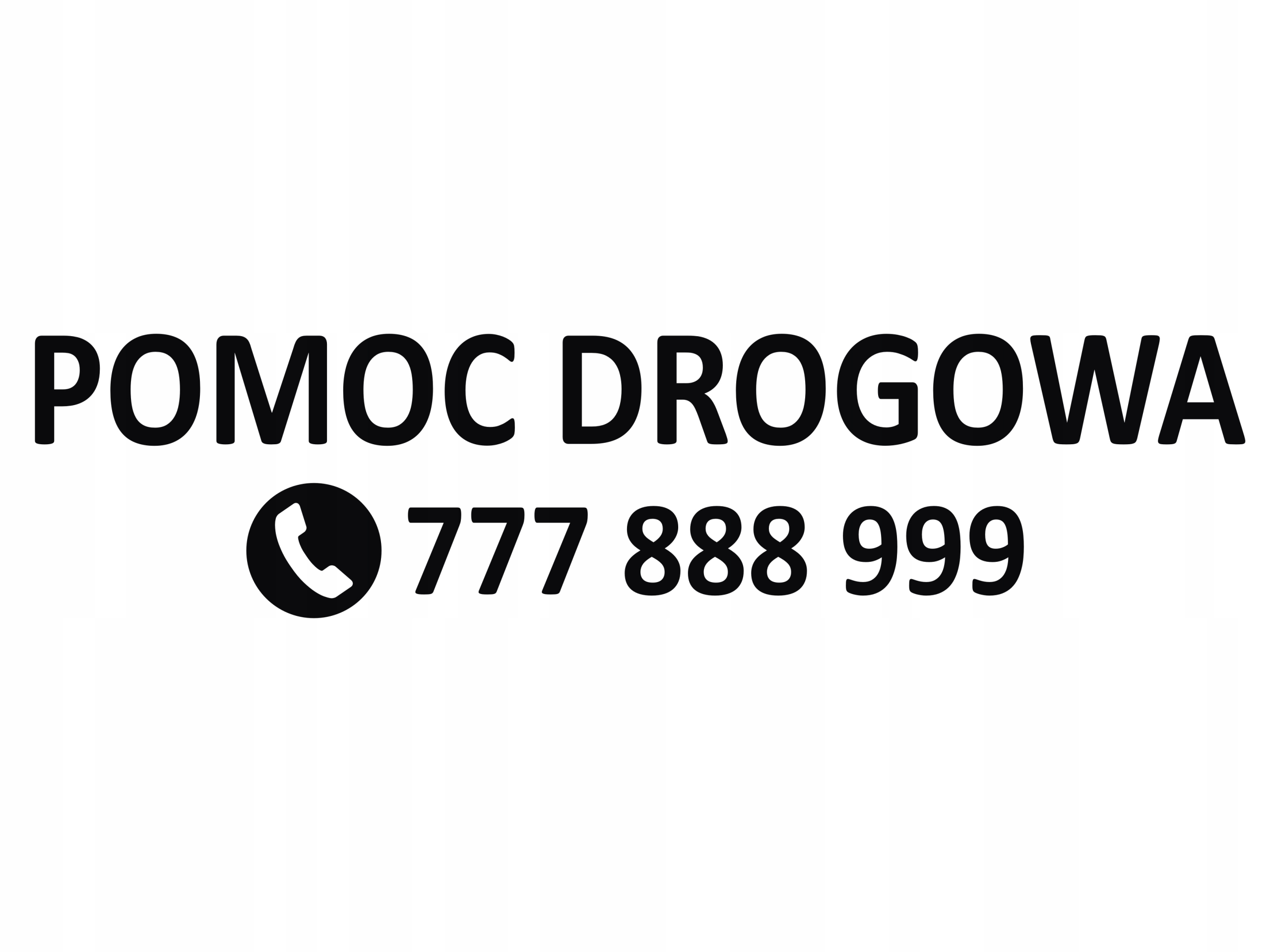 Napis Pomoc Drogowa - Niska cena na Allegro.pl