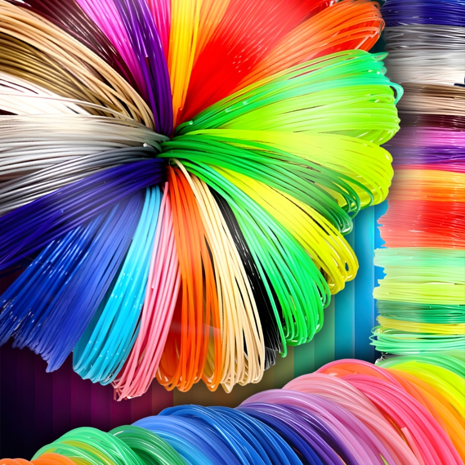 FILAMENT PLA 1,75MM WKŁADY DO DŁUGOPISU 3D MIX KOLORÓW FILAMENTY 200M Stan opakowania oryginalne