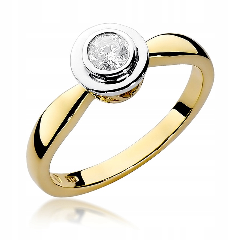 Zlatý Prstýnek 585 Briliant 0,30 ct