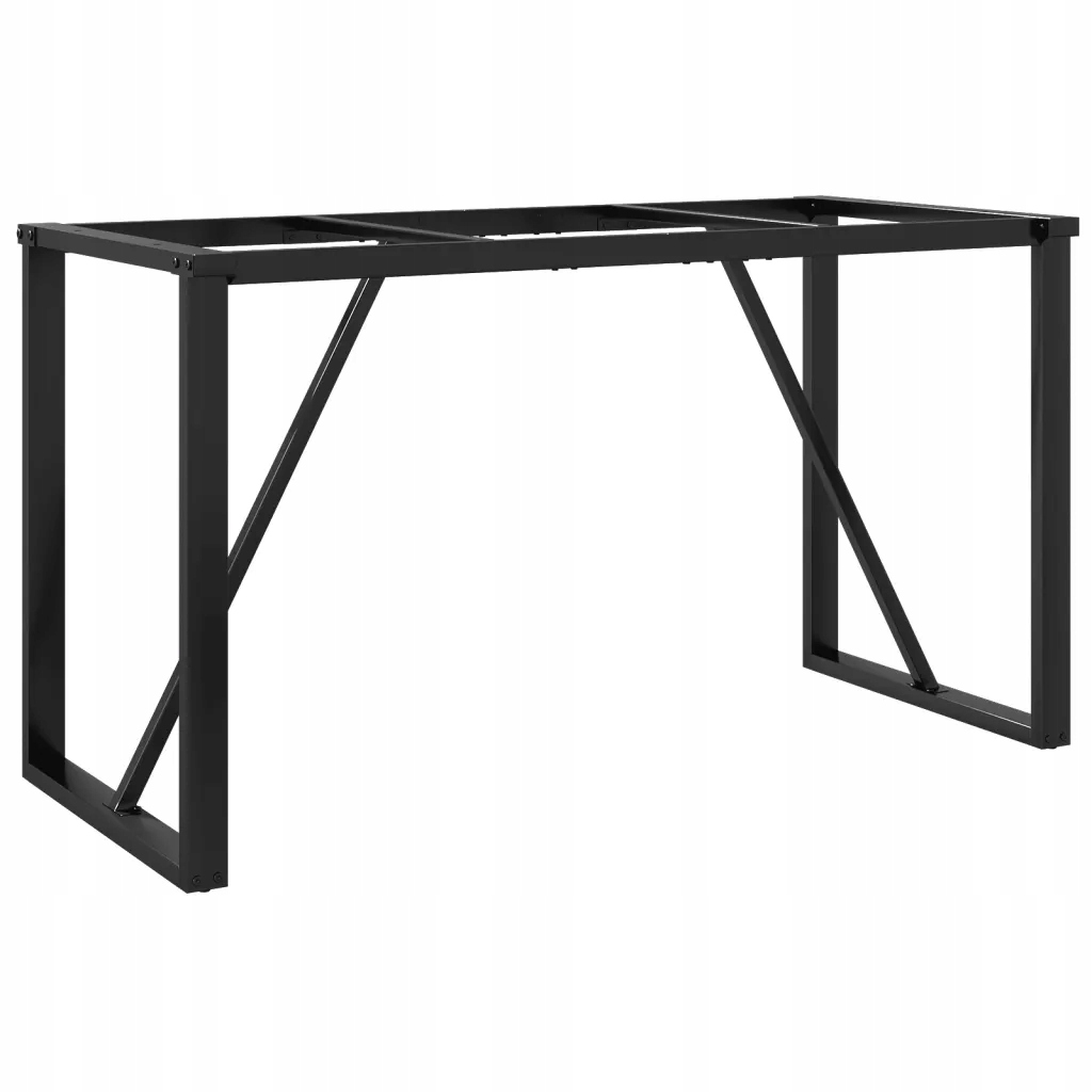 Nohy pro industriální stůl, ocel s práškovým nástřikem, 120 x 60 x 73 cm, černé