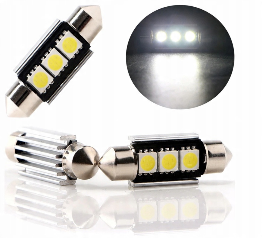 

5 szt Żarówki C5W/C10W/C3W 31mm Led C5W Rurka Ca