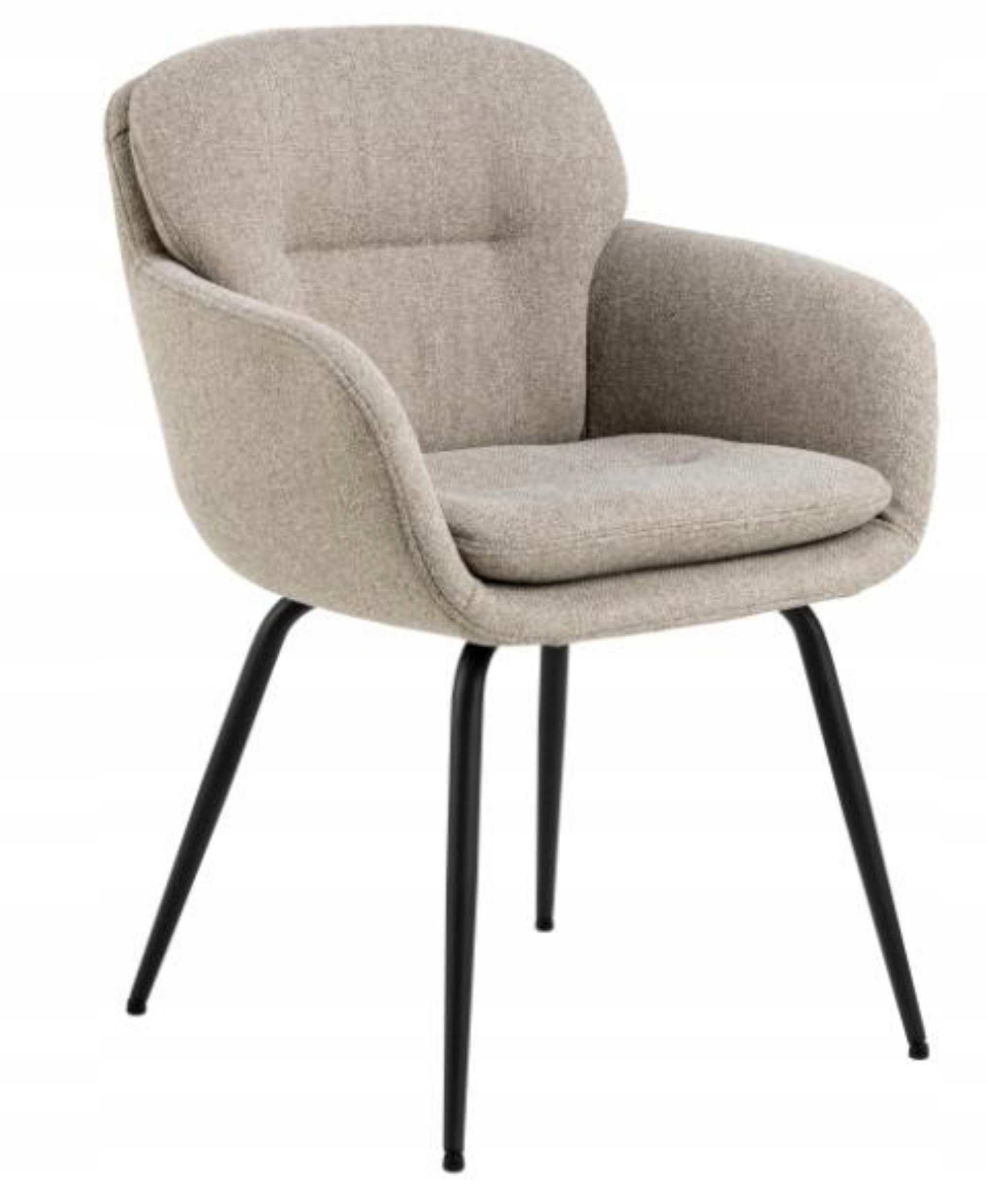 Čalouněná židle Larpil s područkami, béžová