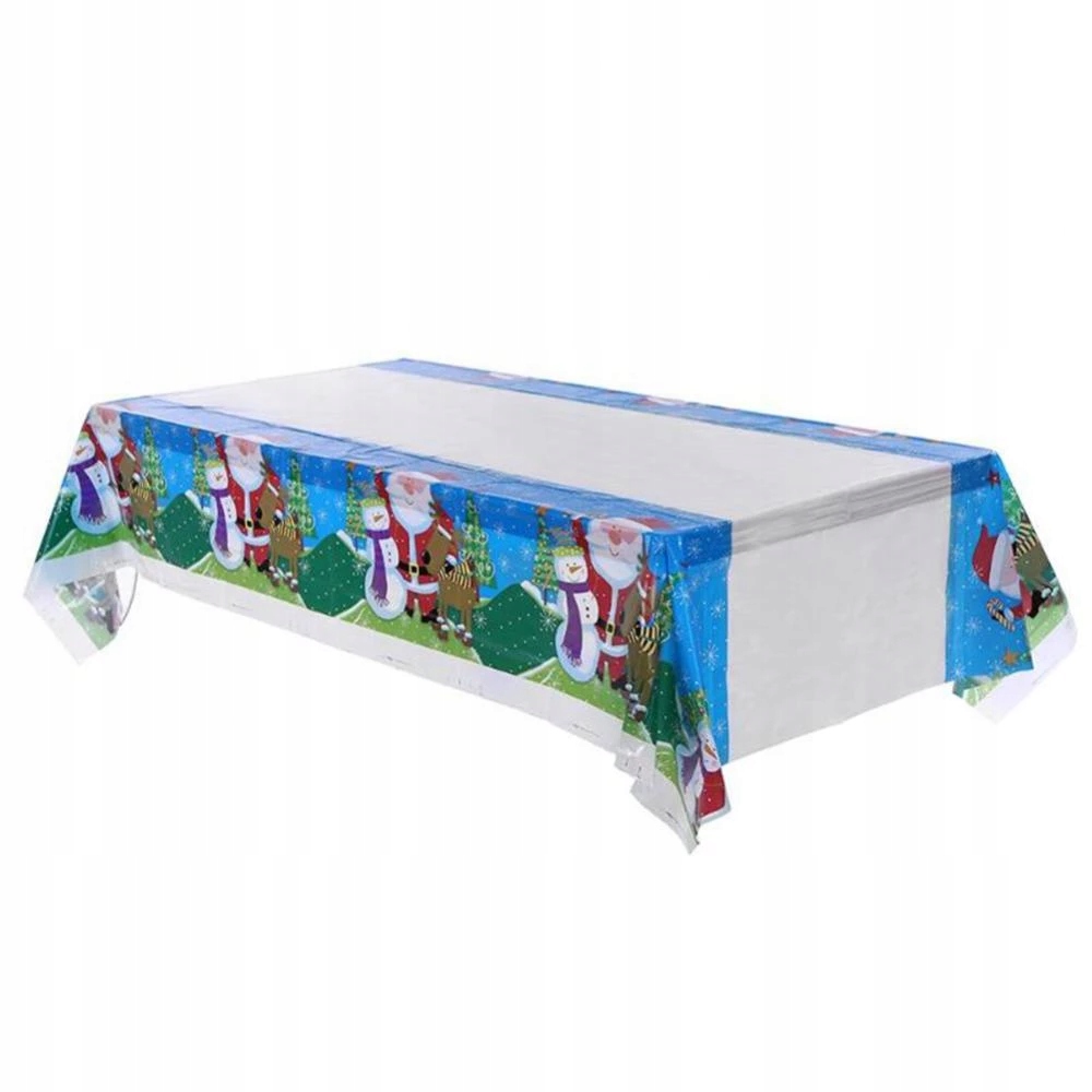 

Obrus Foliowy świąteczny Pvc 180x110 cm Mikołaje
