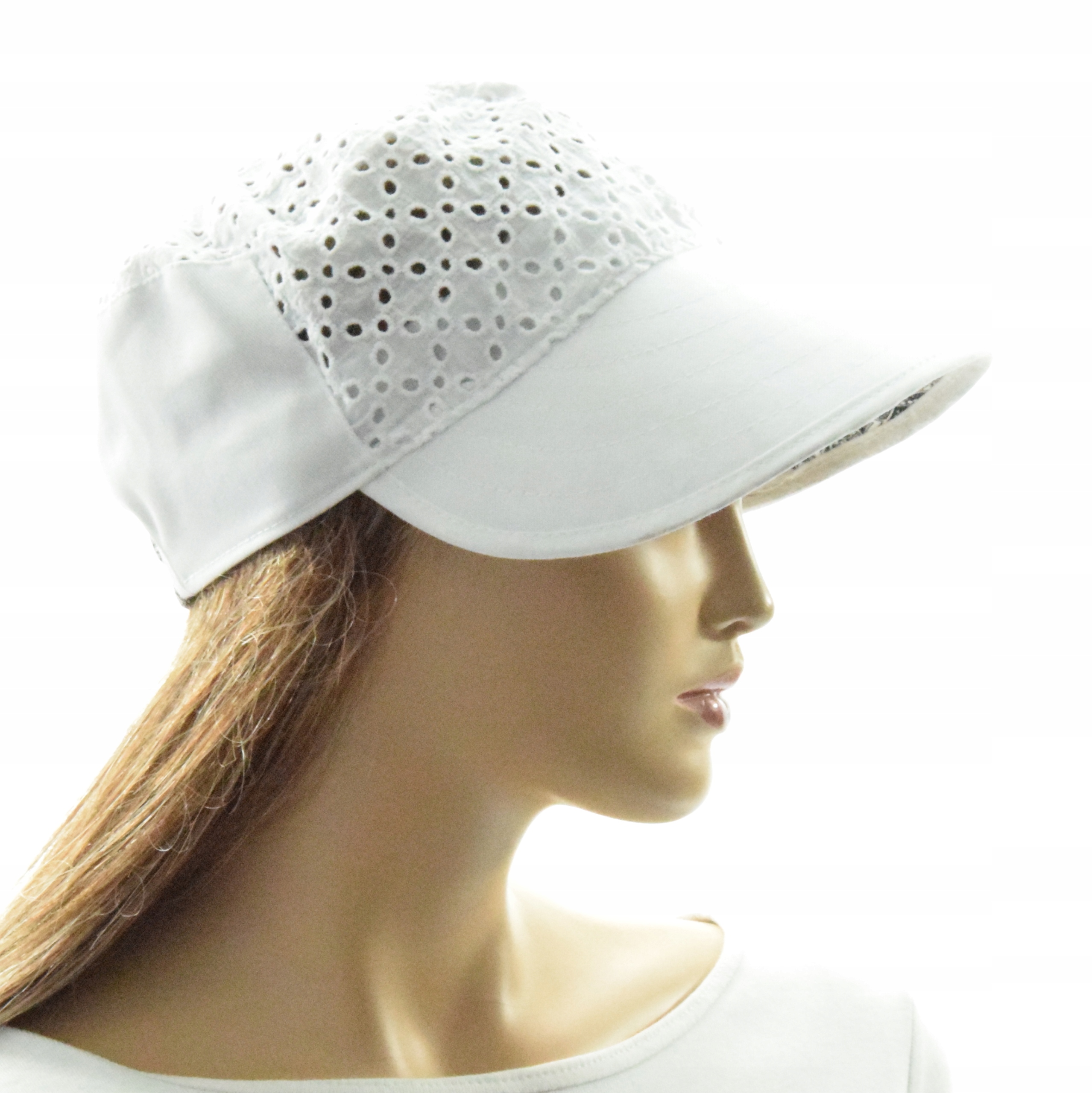 Kapelusz damski letni NEL Czapka z daszkiem bawełniana Marka inna