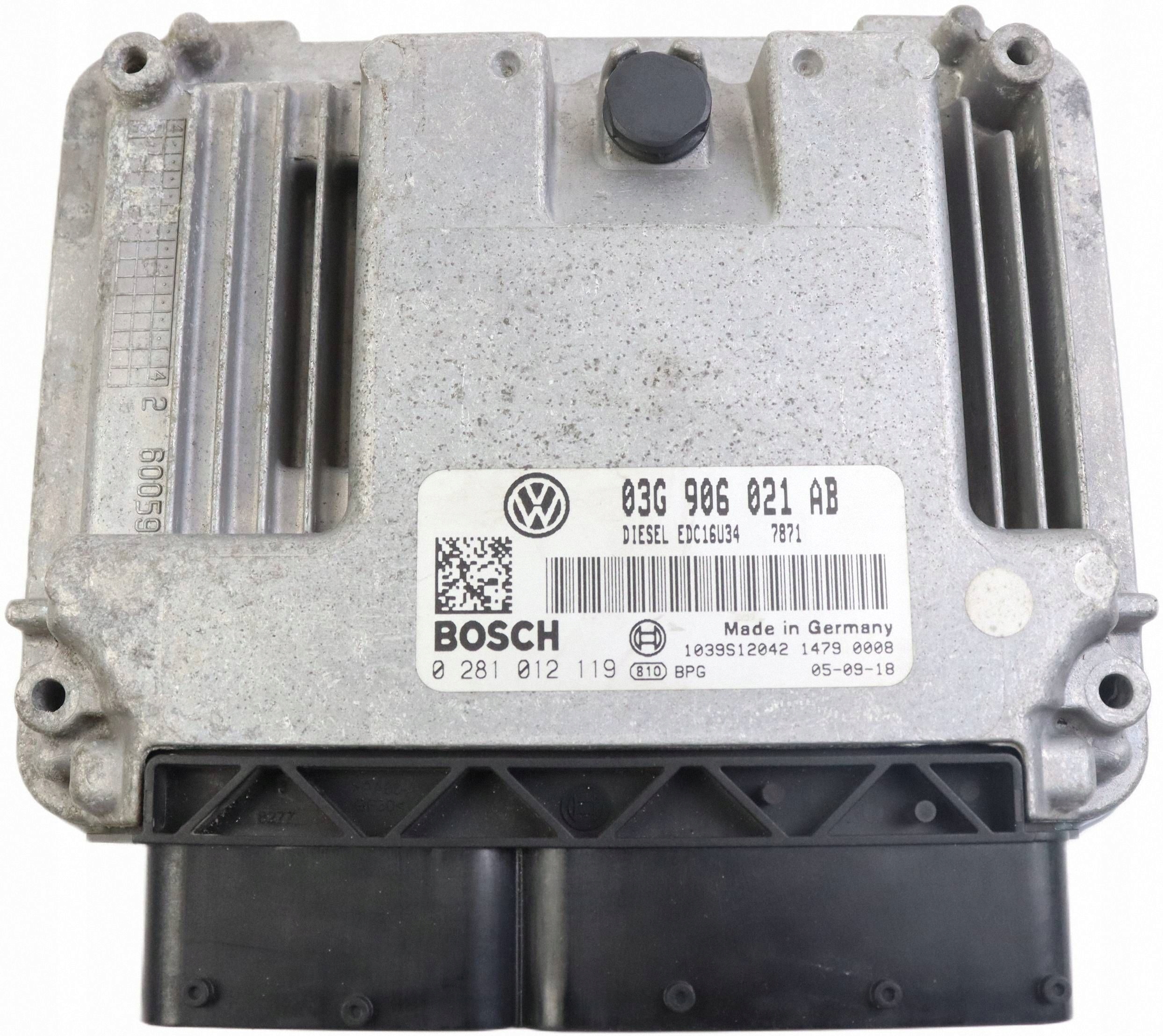 VW PASSAT B6 TOURAN e modulo Centralina Motore 2.0TDI 03G906021AB 0281012119