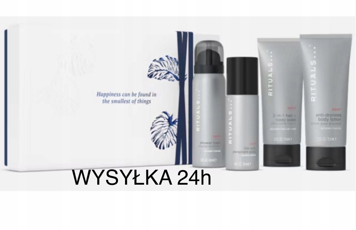 Rituals Sport Pianka Dezodorant Żel Balsam Męski Zestaw Homme Mężczyzna