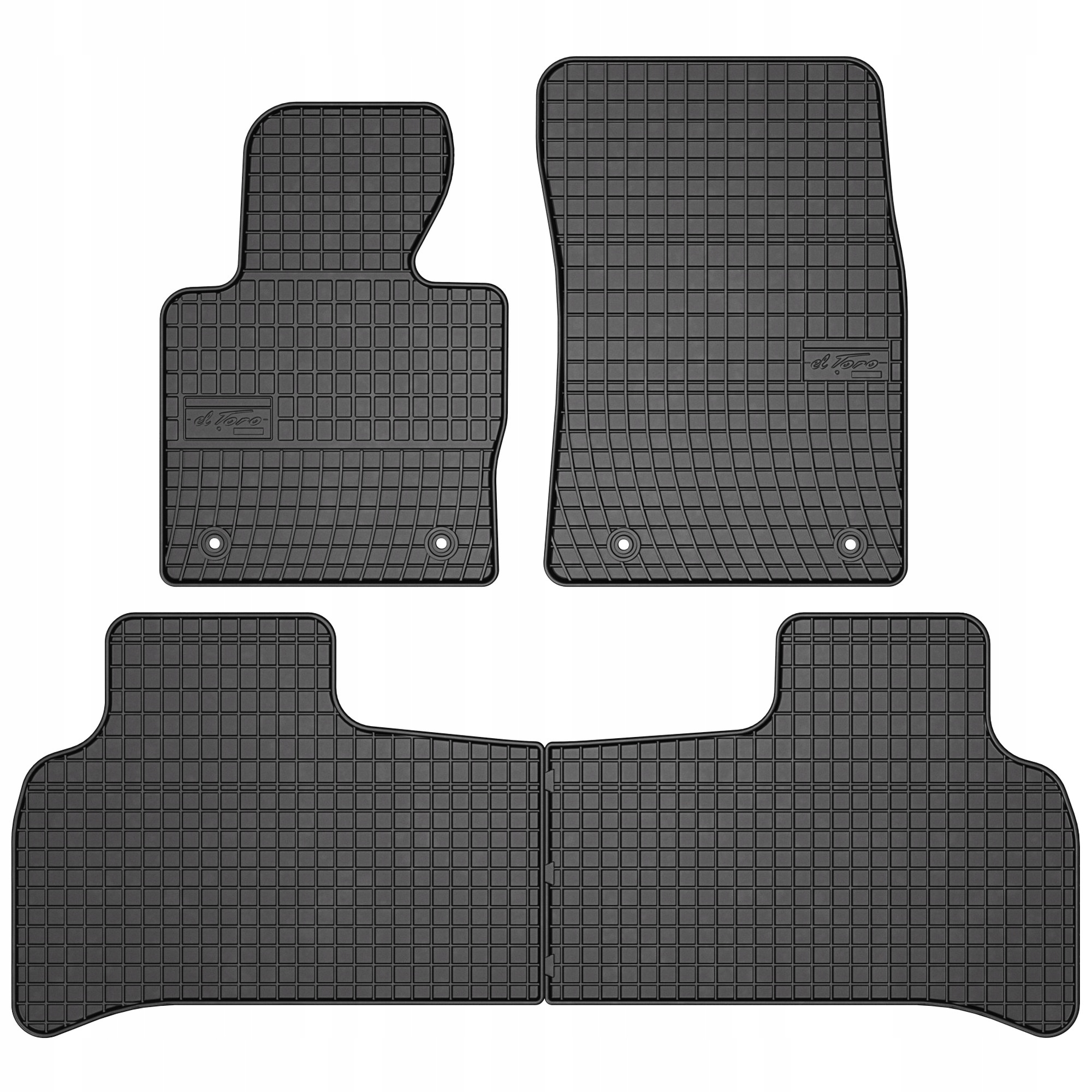 Černé gumové koberce Land Rover Range Rover Vogue 2002-2012