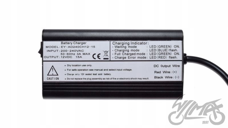 ŁADOWARKA DO AKUMULATORÓW OT 12V 15A Producent Wilmat