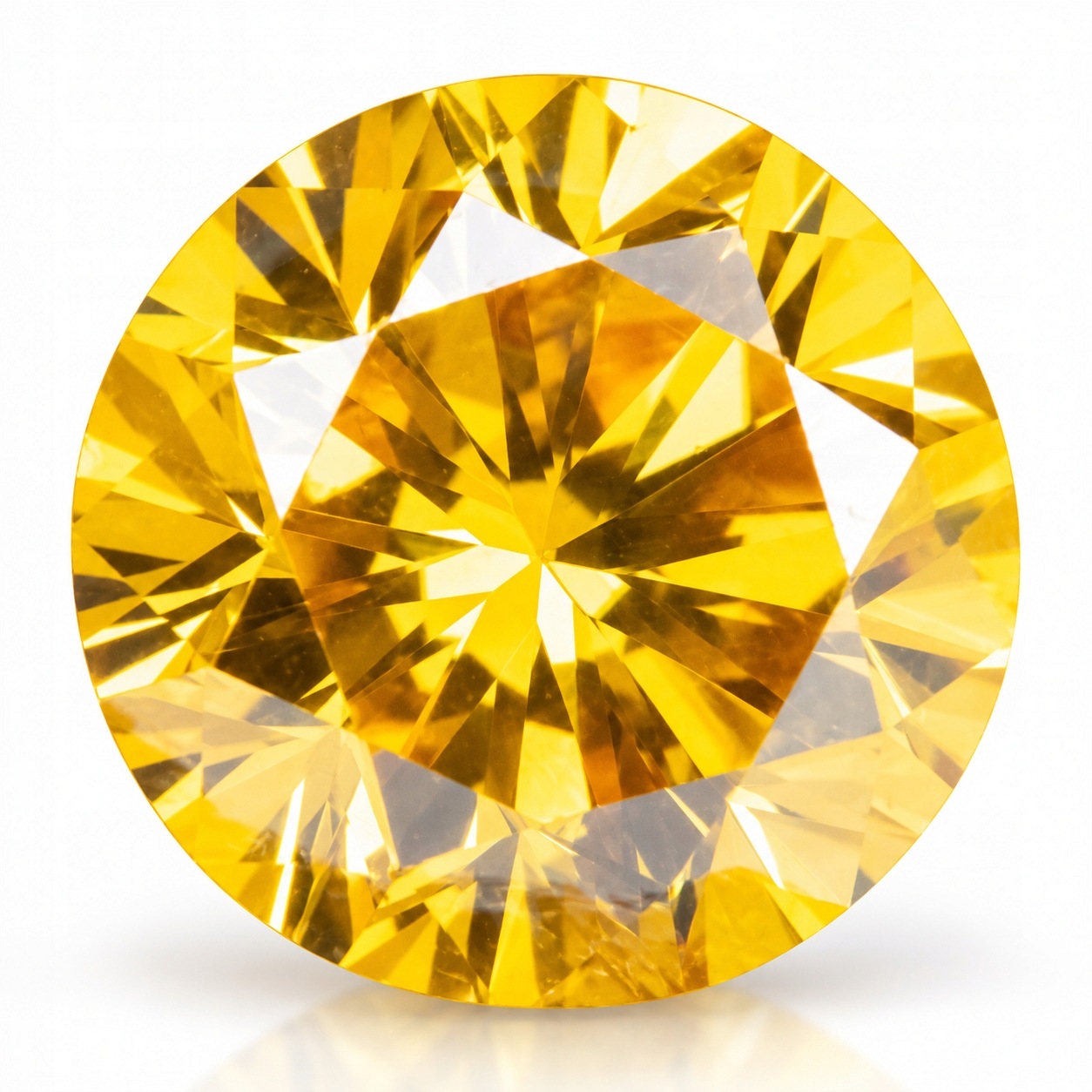 Přírodní diamant 0.30 ct Žlutý Briliant I1 Certifikát Gra