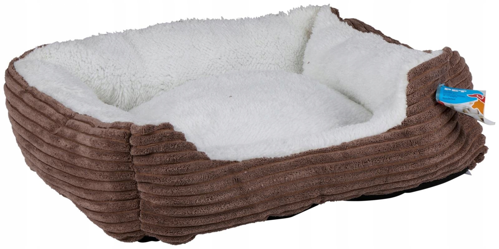 Levně Pelíšek pro malého psa a kočku 48x40x15 cm hnědé, měkké, pohodlné a odolné