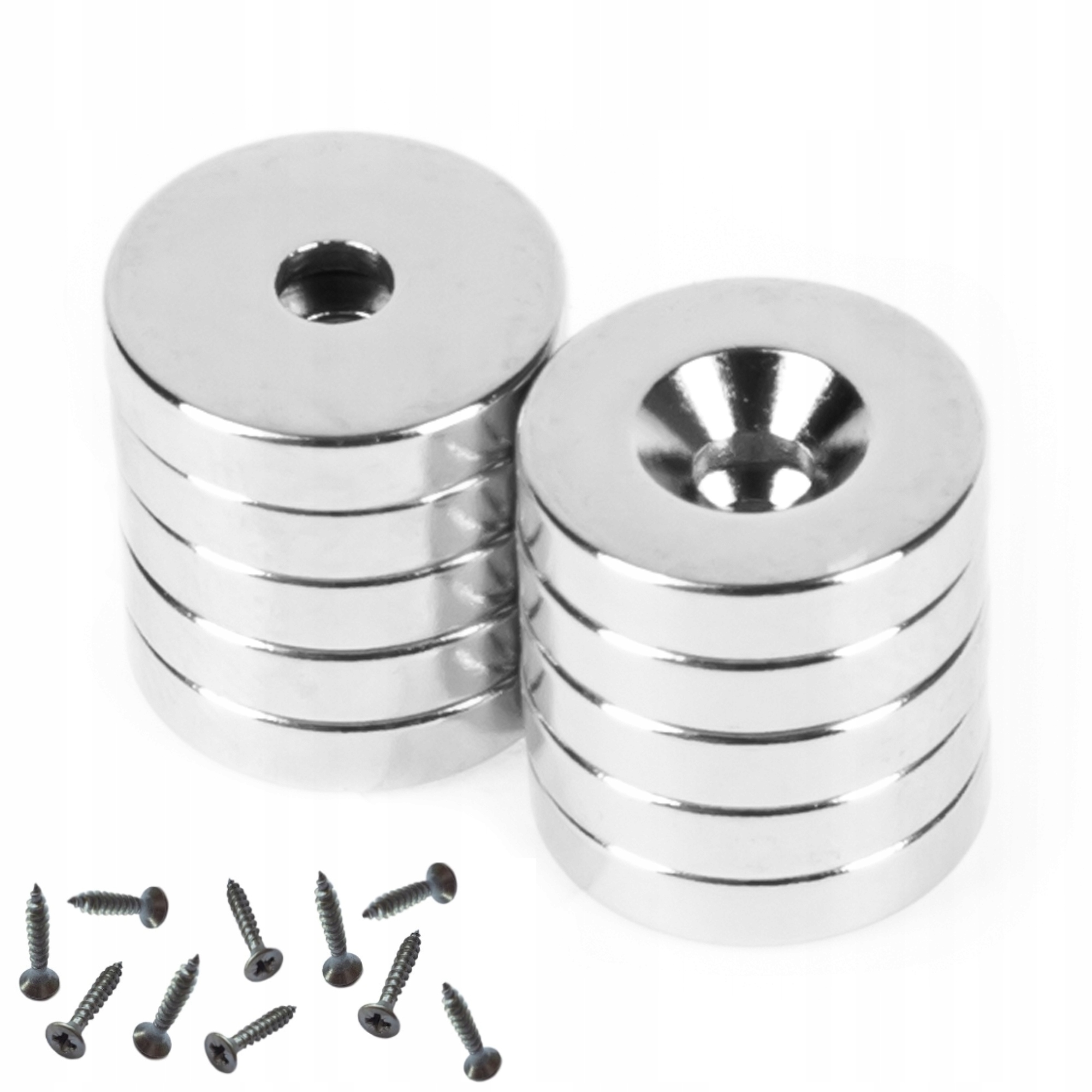 

Magnes Neodymowy Pod Wkręt 14x3 mm Mocny 10 Szt