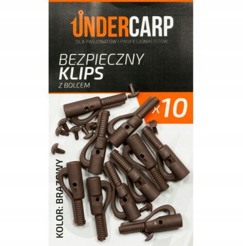 UnderCarp Bezpieczny Klips z Bolcem Brązowy