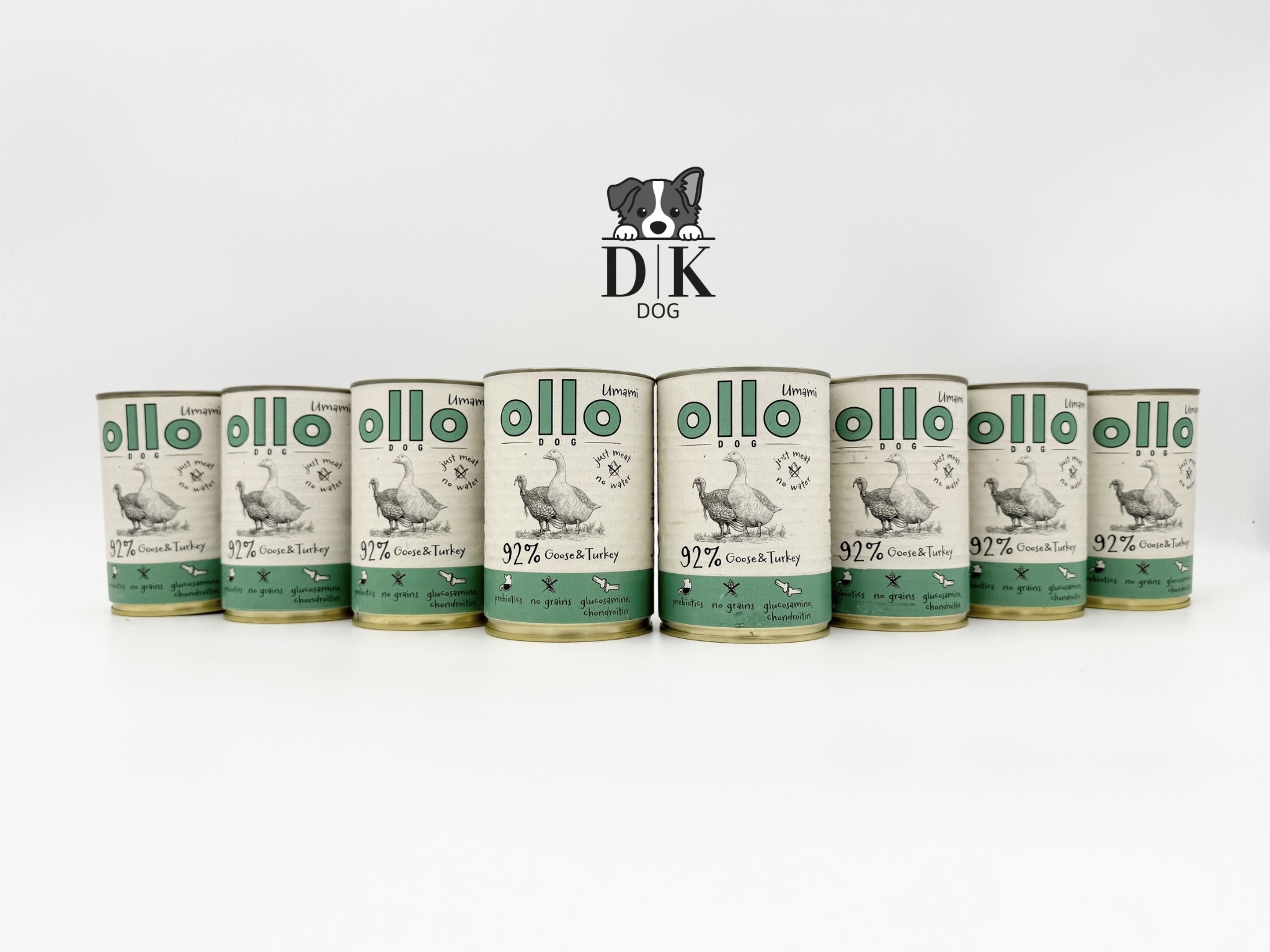 Levně Ollo Umami Husa Krůta Krmivo Vlhké pro psa Sada 8x400g