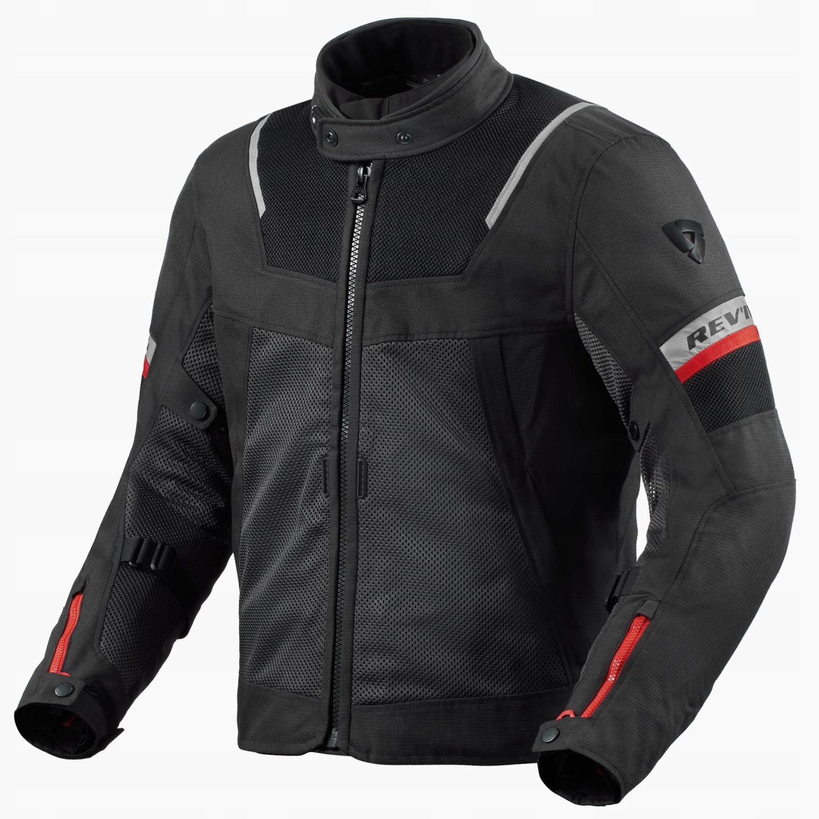 Textilná motocyklová bunda Rev'it Tornado 4 čierno-šedá 2XL