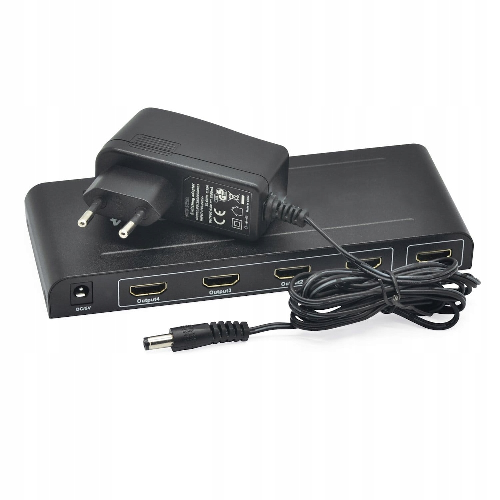 SPLITTER HDMI obrazu dźwięku 1x4 3D HDCP 1.4 4Kx2K EAN (GTIN) 5903794101579