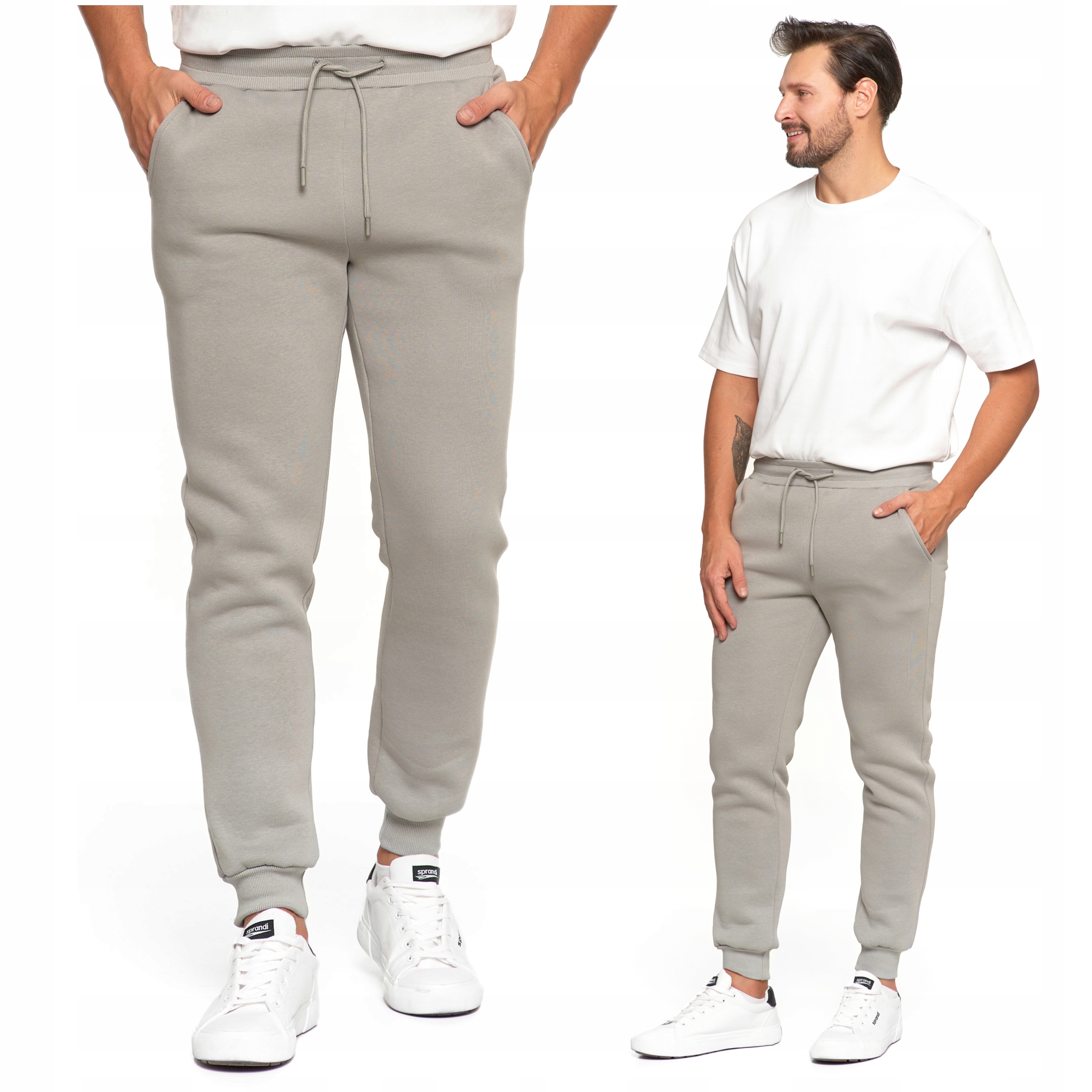 Pánské teplákové kalhoty Zateplené Joggery Zavazovací Hladké Teplé Moraj XXL