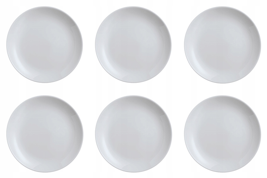 6x Jídelní Talíř šedý 25 cm Luminarc diwali talíře na jídlo