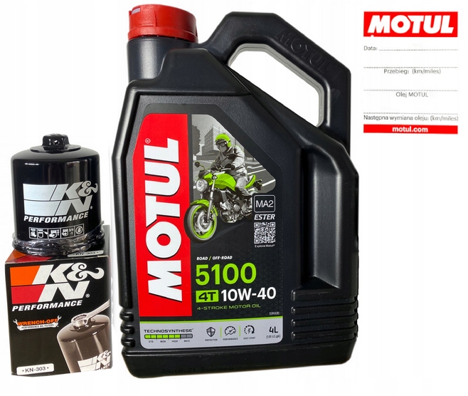 

Olej Motul 5100 4T 10W40 Ester MA2 4L+FILTR Oleju