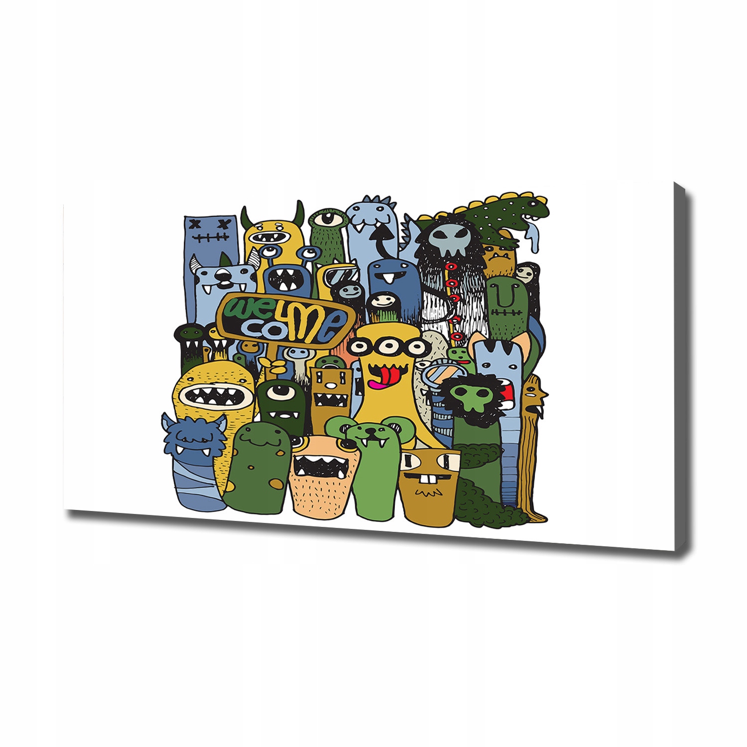 

Foto obraz na płótnie Szalone potwory 120x60 cm