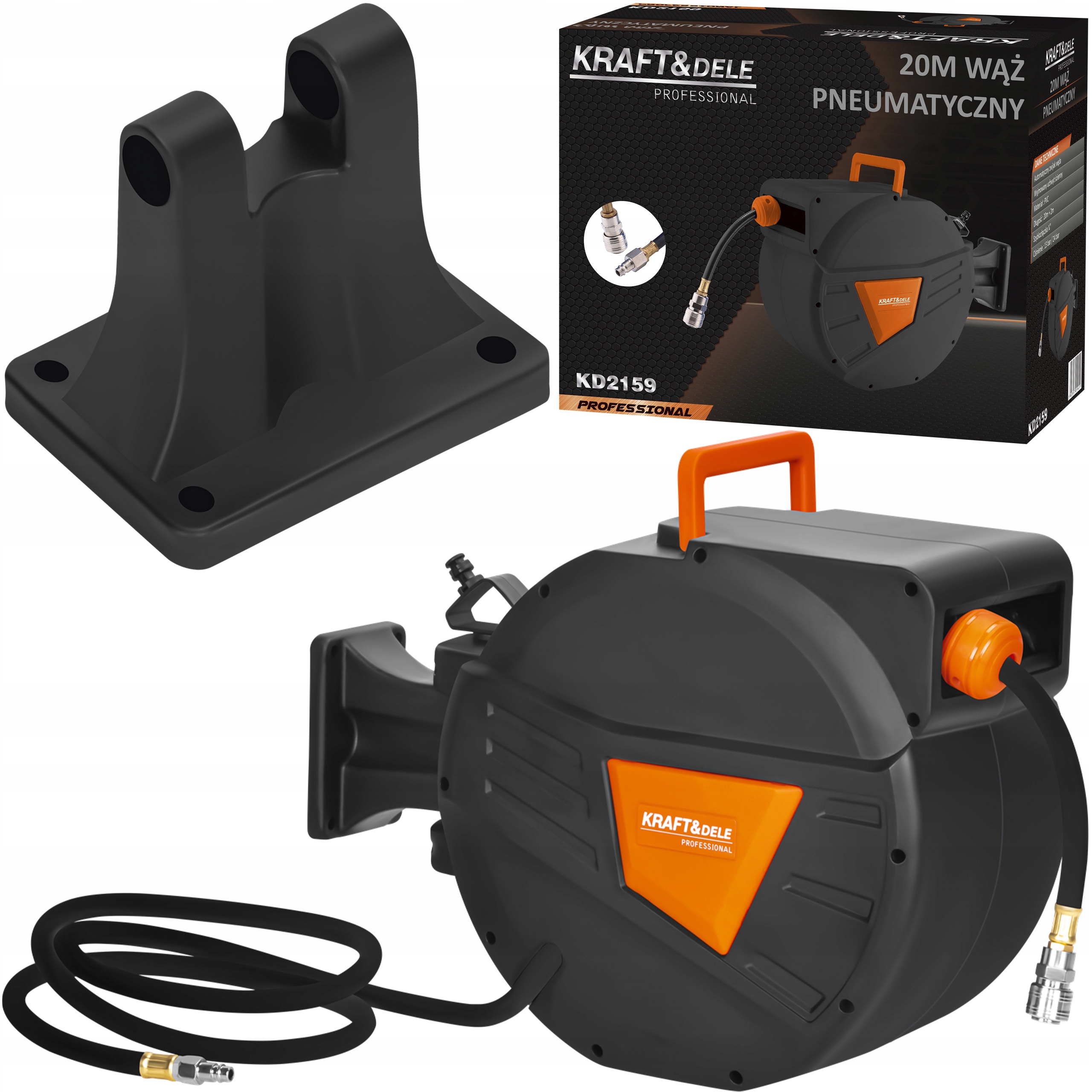 Pneumatická hadica navíjaná na bubne 20 m 2 m 1/4" KD2159