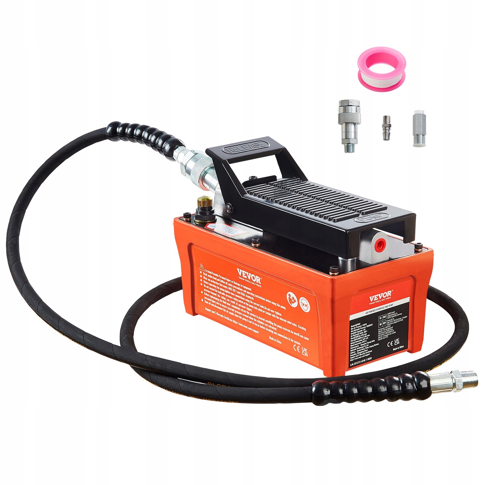 Pneumatická hydraulická pumpa 690 bar, nádrž 1,9 l, nožní ovládání