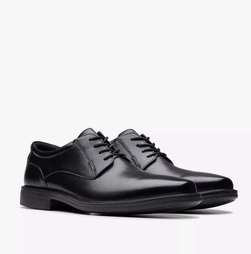 Clarks Pánské Kožené Polobotky Černé Šněrovací Pánské 44 3EA