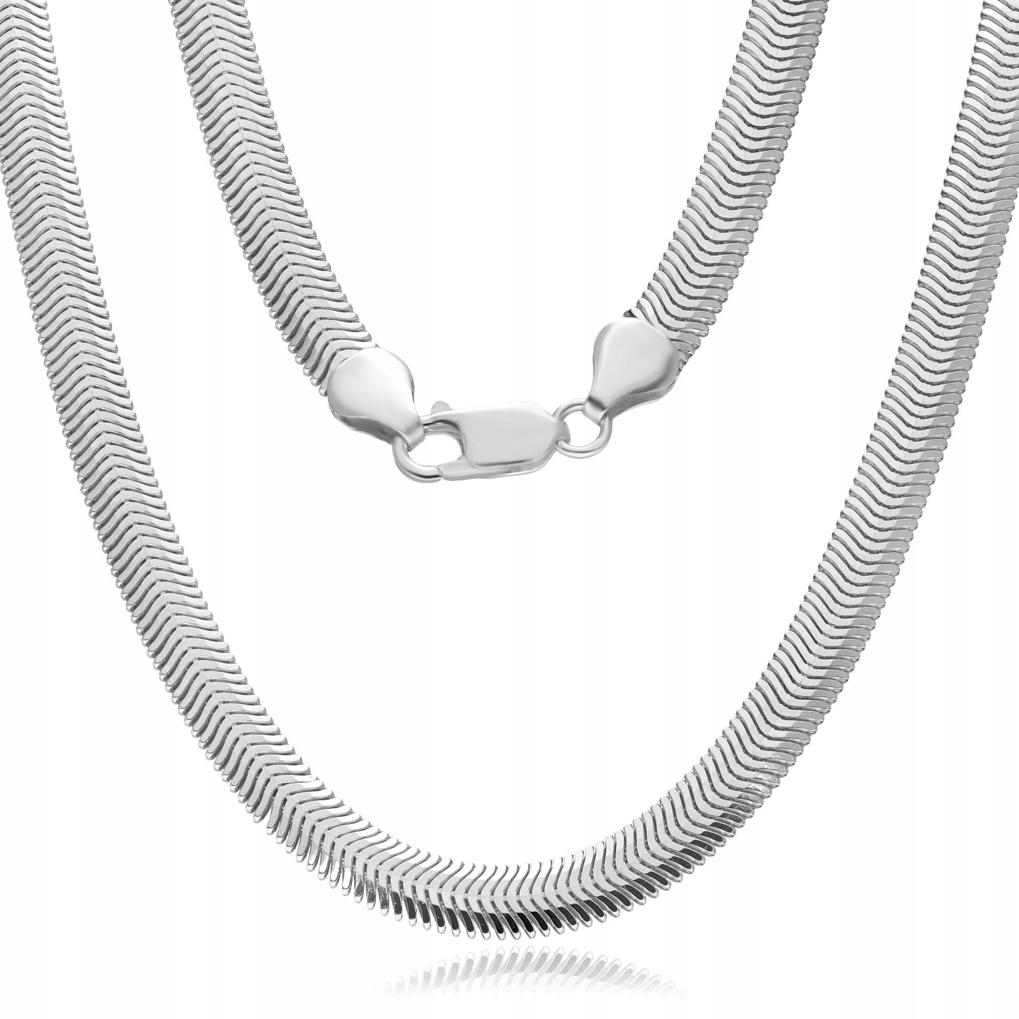 Zmija Plochá Páska Snake 3 Náhrdelník Řetízek 45 cm