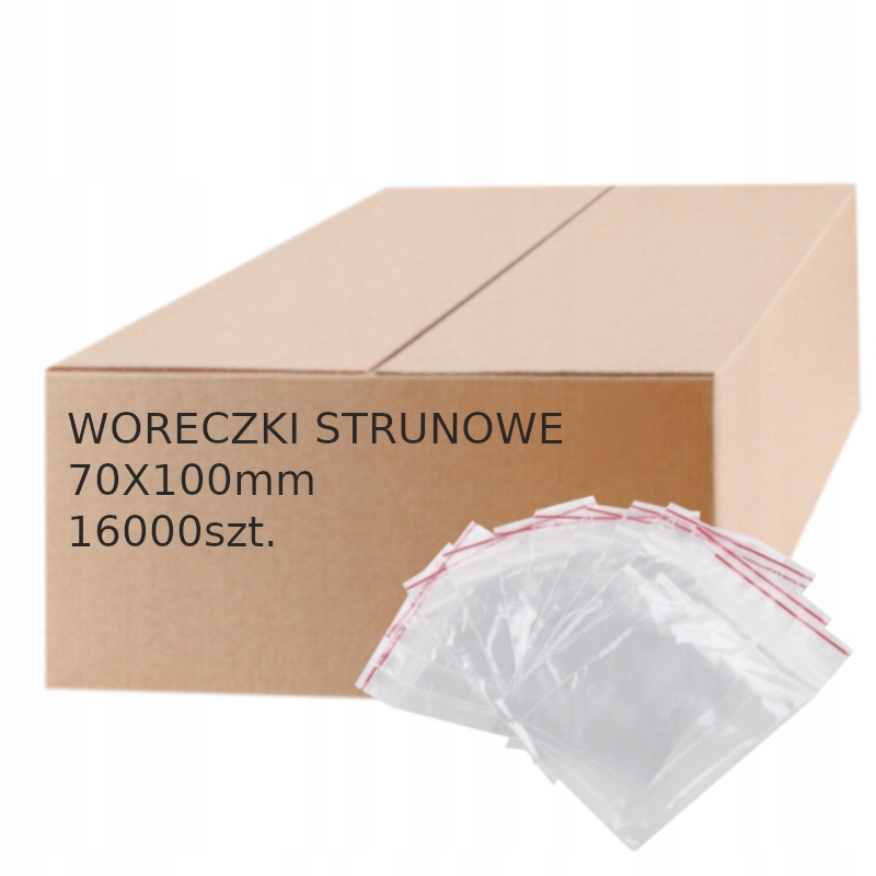 

Torebki Woreczki Strunowe 70X100mm 7/10 16000szt