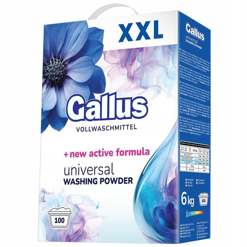 Levně Gallus Univerzální prací prášek 100 kg, 6 kg, účinný, vysoce účinný