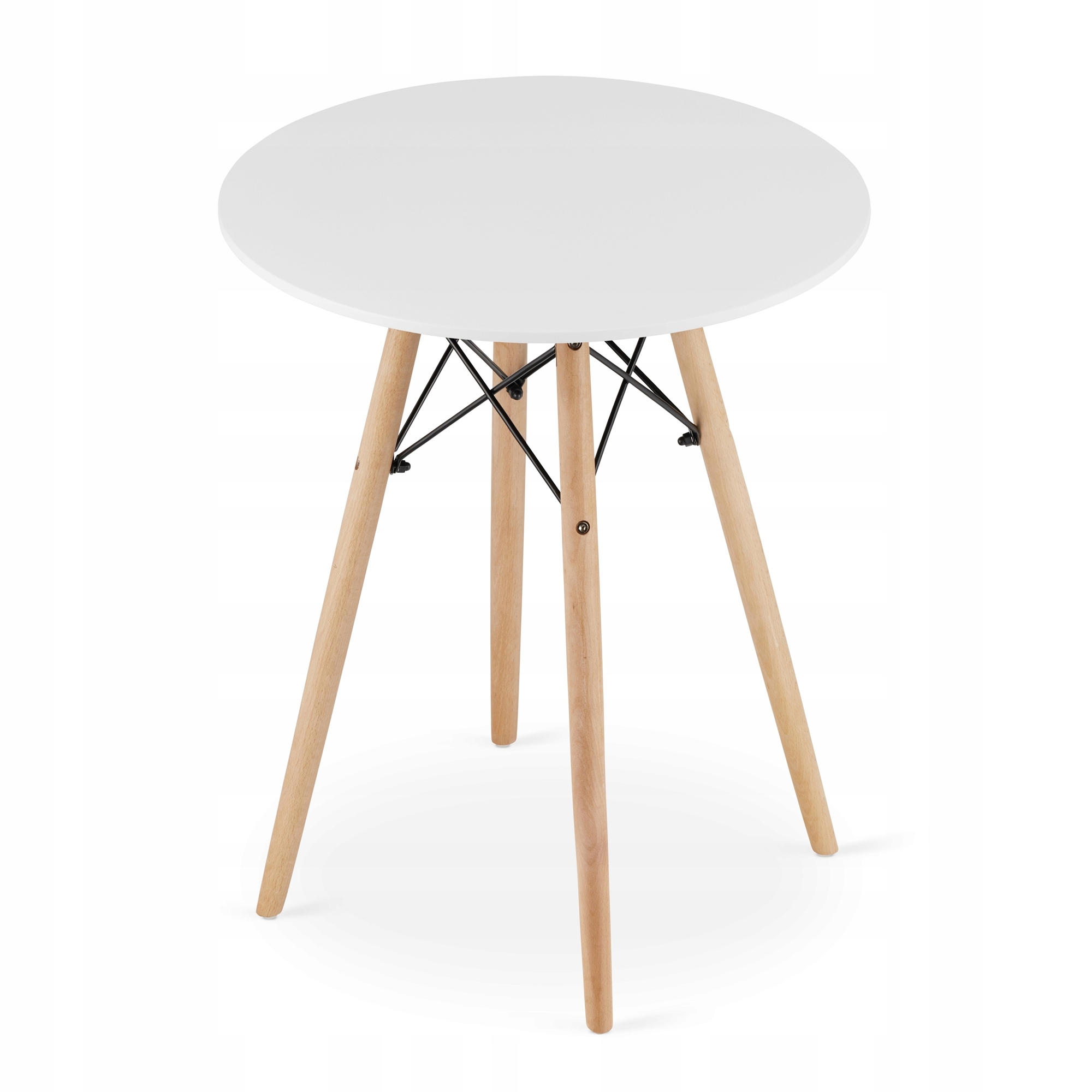 Stół + 2 Krzesła Nowoczesny Skandynawski Styl Wysokość stołu 72 cm