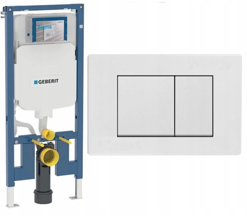 Set Wc rošt Geberit Duofix Slim 8 cm UP720 tlačidlo biela Mata